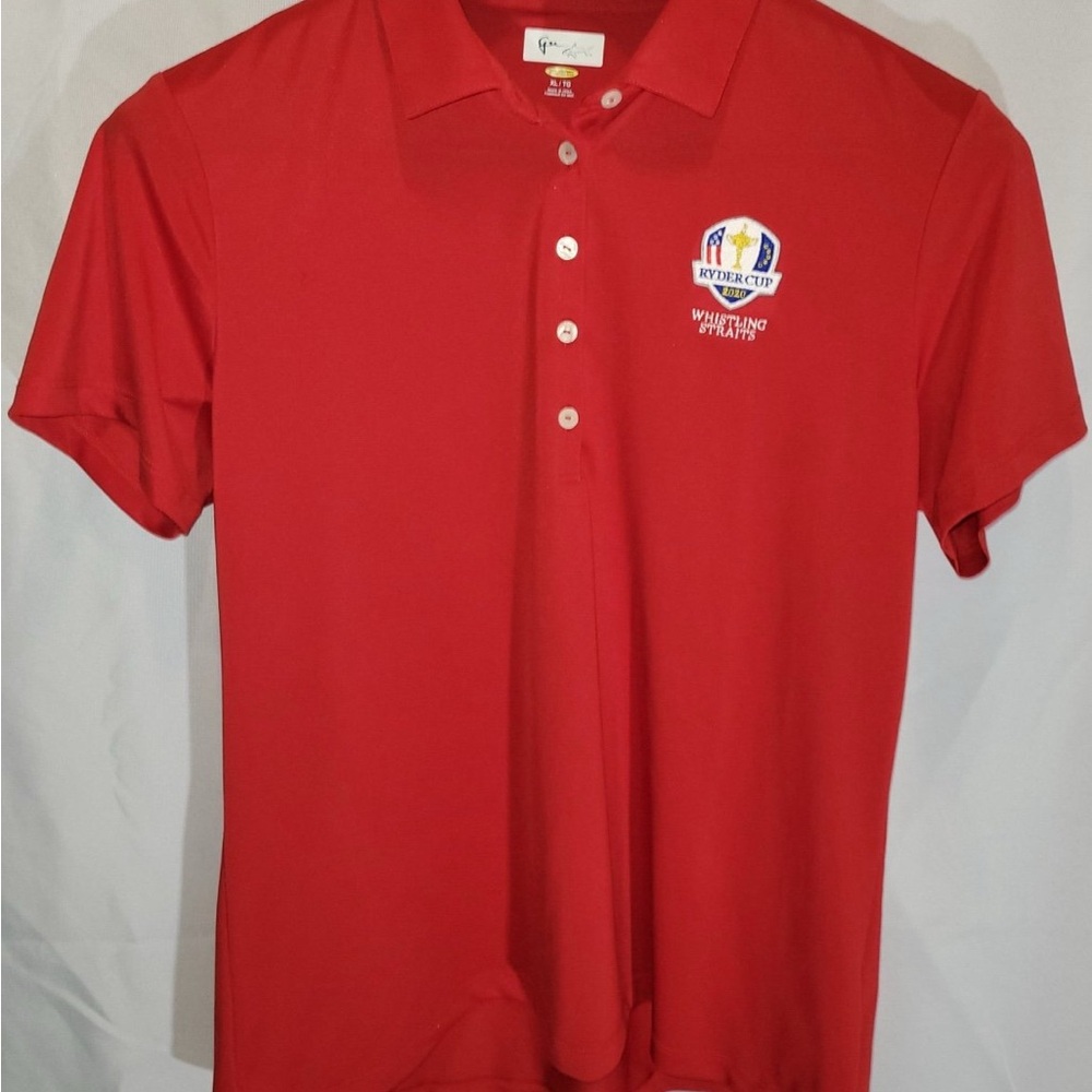 Ryder Cup Whistling Straits 2020 Women’s size XL Red Polo Shirt